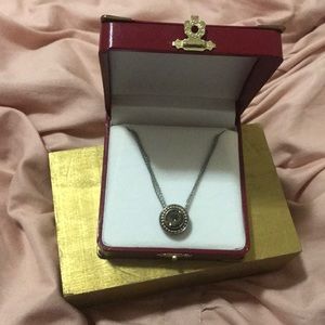 Beautiful green, gold, silver necklace New in Box